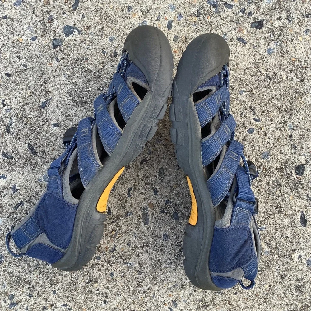 Keen Newport H2 Waterproof Hiking Sandals Blue Yellow Mens Outdoor Water Size 5